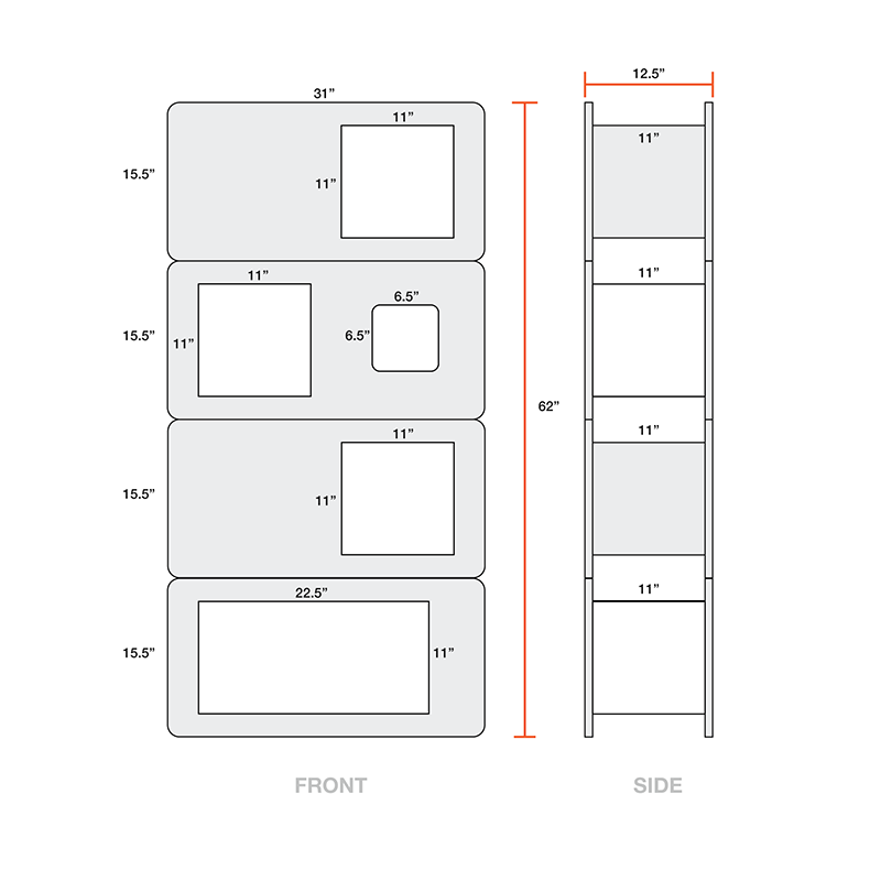 Cat Case™ Bookcase with Hidden Cat Tree / Cat Tower