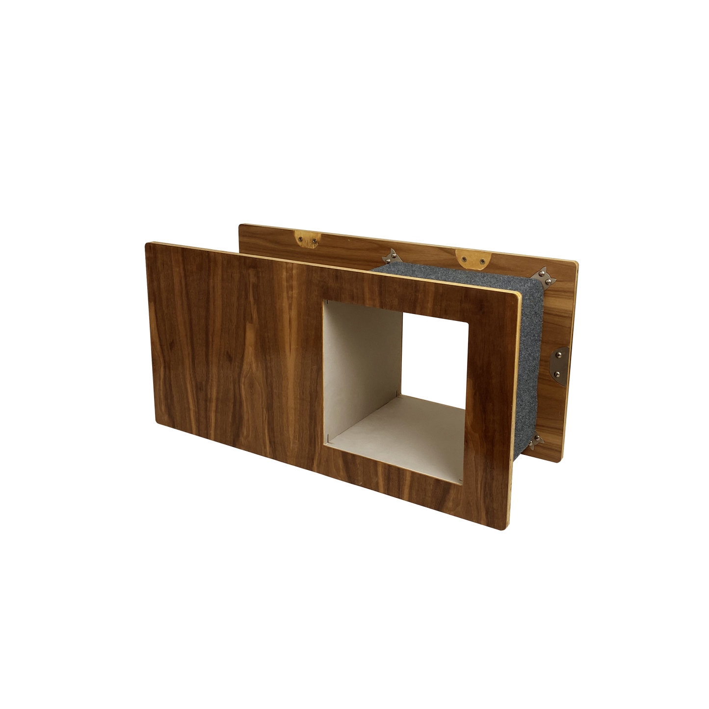 19 inch - Single Cat Case Module - Walnut