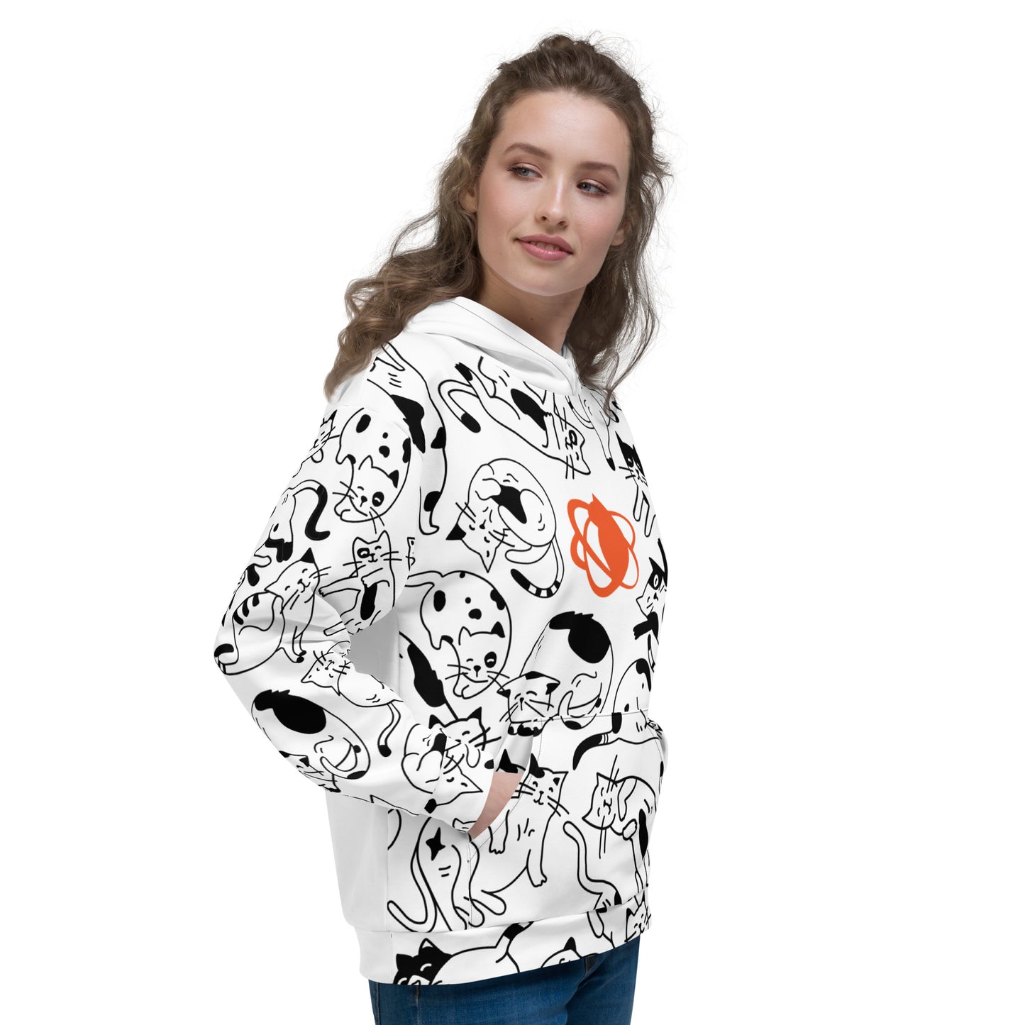 Cats! All over! Unisex Hoodie