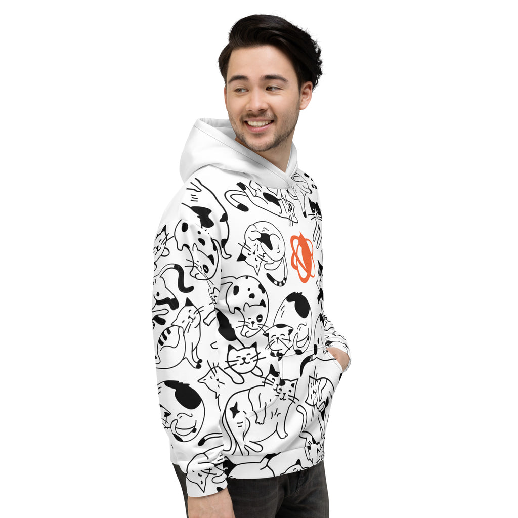 Cats! All over! Unisex Hoodie | Cat Matter