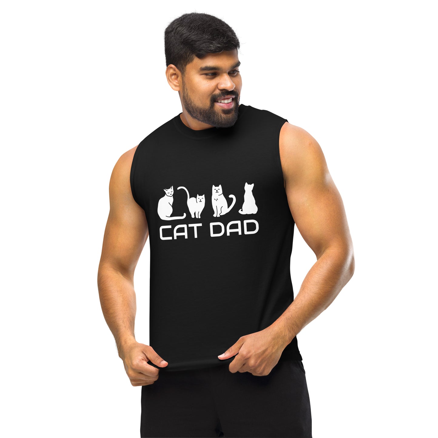 Cat Dad Muscle Shirt