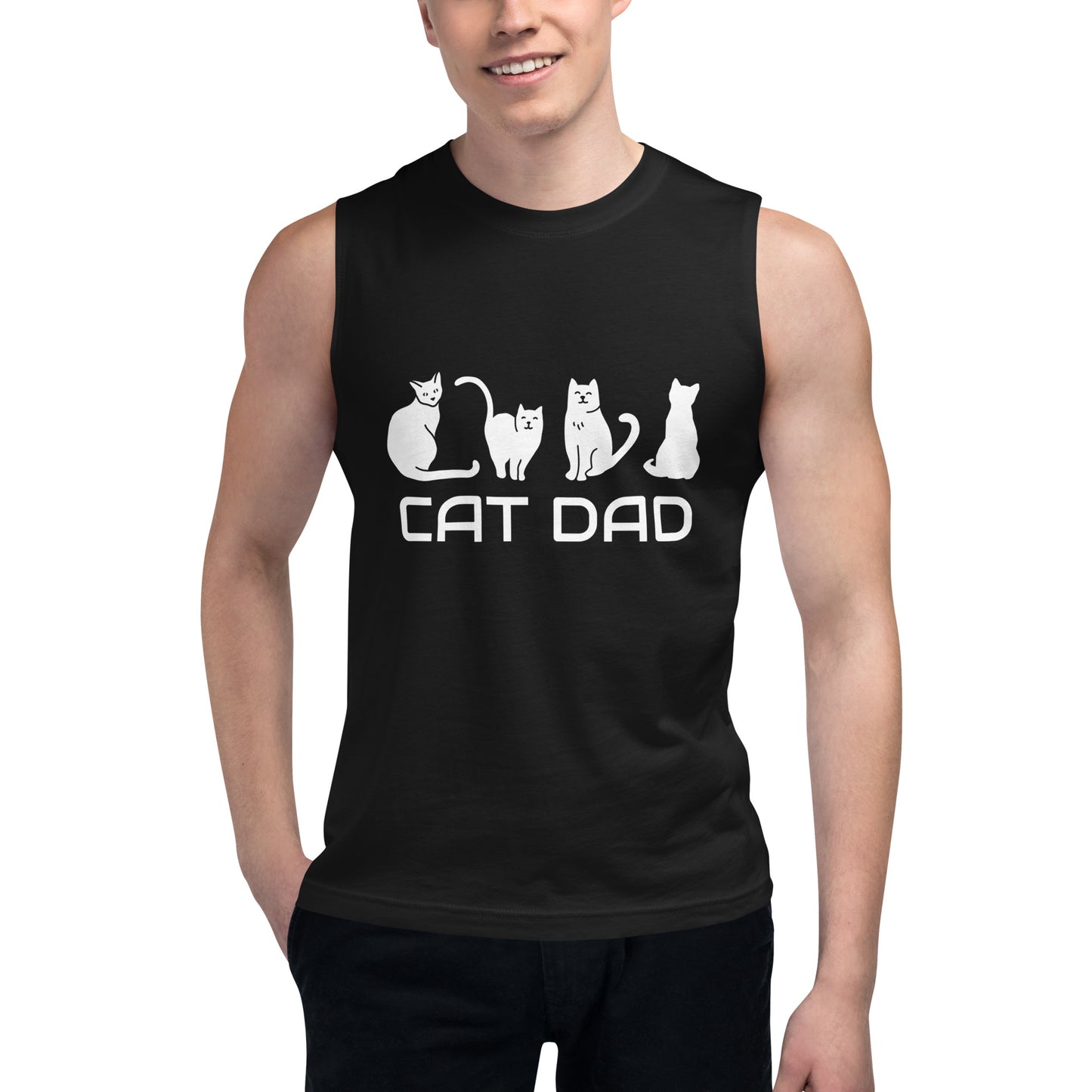 Cat Dad Muscle Shirt