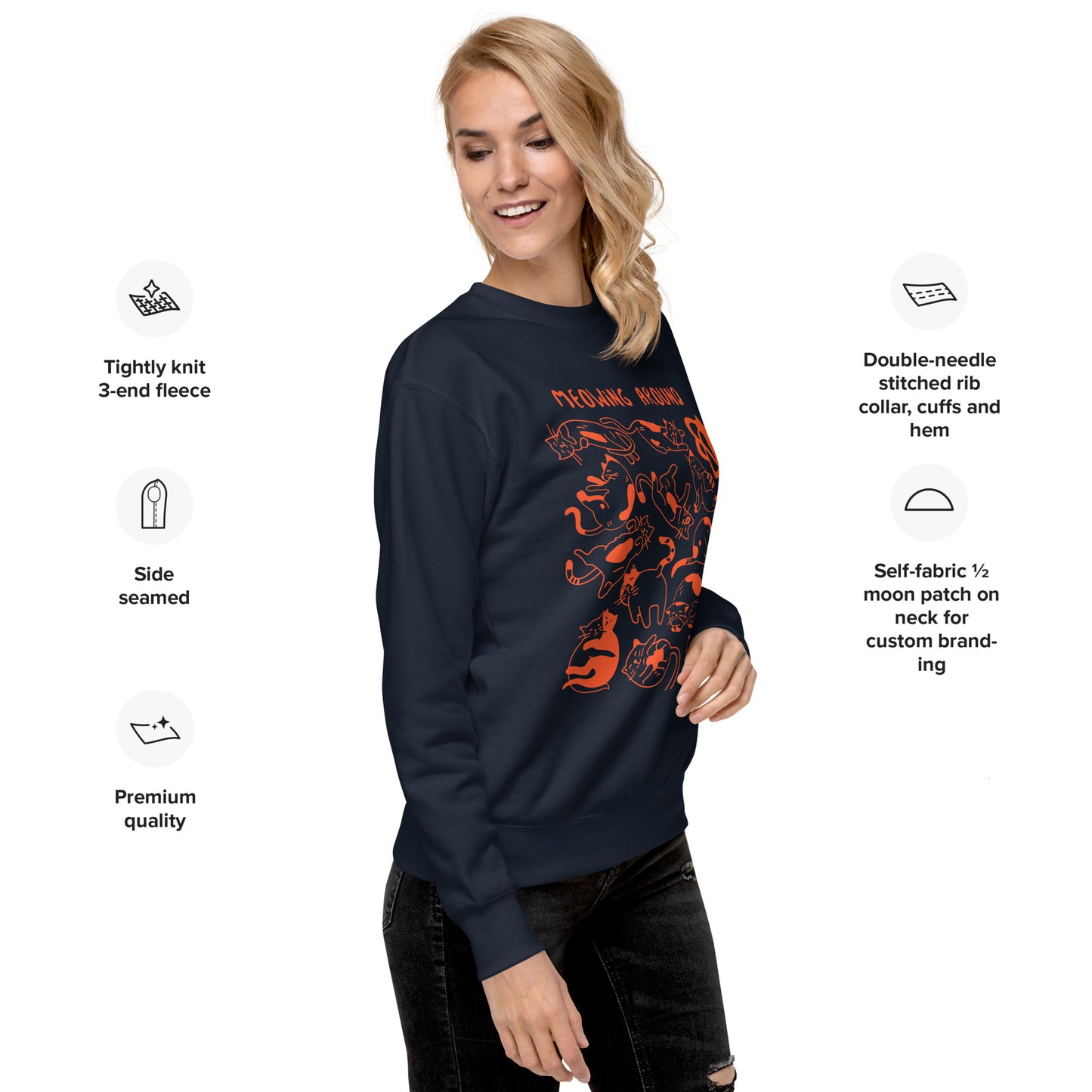 Meowing Around - Unisex Premium Sweatshirt